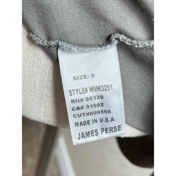Standard James Perse Tissue Button Up Front Pockets Cardigan Gray Womens 0 XS - Picture 7 of 10